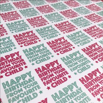 Favourite Child Wrapping Paper, 5 of 7
