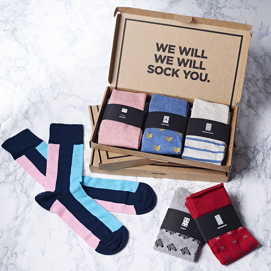 sock subscription by the london sock exchange | notonthehighstreet.com