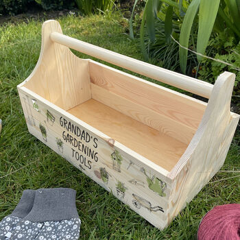 Gardening Tools Gift Storage Caddy With Handle, 2 of 2