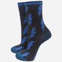 Women's Lightning Bolt Bamboo Glitter Socks Gift Set, thumbnail 3 of 5
