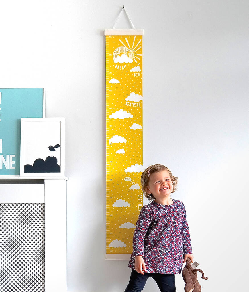 Personalised Dream Big Canvas Height Chart, 1 of 10