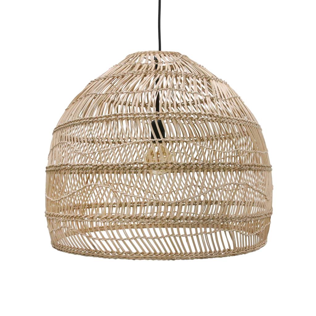 Wicker Hanging Lamp By Out There Interiors