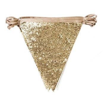 Gold Glitter Party Bunting, 2 of 3