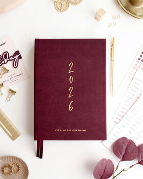 2026 Daily Life Planner | Ceo Of My Own Life® | Burgundy, 2 of 6