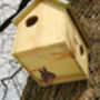 Wooden Squirrel House And Nesting Box With Zinc Roof Gift, thumbnail 4 of 4