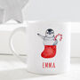 Personalised Christmas Penguin Mug, thumbnail 1 of 2