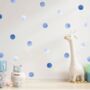 Polka Dots Blue Baby's Nursery Wall Decor, thumbnail 3 of 12