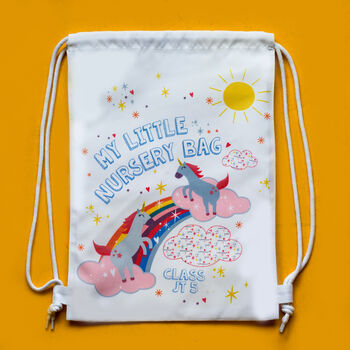 Children's Unicorn And Rainbow Nursery Bag, 2 of 4