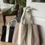 Personalised Canvas Tote Bag With Pocket, thumbnail 1 of 6