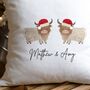 Highland Cow Christmas Cushion, thumbnail 2 of 3