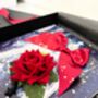 Fairytale Personalised Velvet Rose Christmas Boxed Card, thumbnail 5 of 8