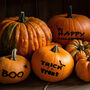 Spooky Halloween Pumpkin Decals, thumbnail 1 of 2