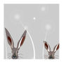 Two Little Hares Greetings Card, thumbnail 2 of 2