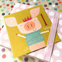 Piglet 1st Birthday Card, thumbnail 5 of 5