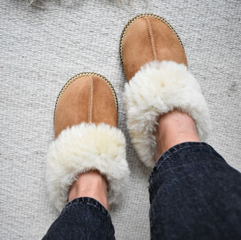 Luxury Sheepskin Slip On Slippers Lola, 5 of 5