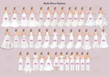 Personalised Wedding Gift From Bridesmaids | Custom Bridal Party Print, 4 of 6