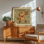 Rodeo Horse Print, Cowboy Horse, Western Nursery Print Green, thumbnail 2 of 12