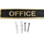 Custom Solid Brass Office Plaque With Black Finish, thumbnail 1 of 7