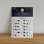 Wild Swimming 2026 Lunar Calendar A4 Print, thumbnail 1 of 4