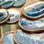 Wood Tray 20cm Length With Ocean Seascape Resin Serving Tray, thumbnail 4 of 4