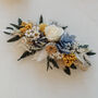 Blair Thistle Wedding Dried Flower Hair Comb, thumbnail 2 of 3