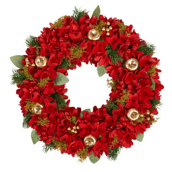 Personalised Kingsbridge Floral Christmas Wreath, 2 of 6