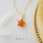 Carnelian Crystal Star Necklace, thumbnail 1 of 11