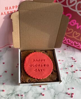 Valentines Brownie Cheeky Message Letterbox Gift, 3 of 3