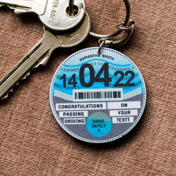 Personalised Tax Disc Keyring, 2 of 9