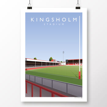 Kingsholm Stadium Gloucester Rugby Poster, 2 of 8