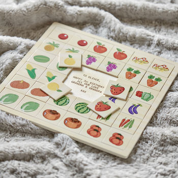 Personalised Fruits And Veg Pairs Puzzle, 3 of 4