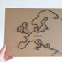 Handmade Wire World Map, thumbnail 4 of 5