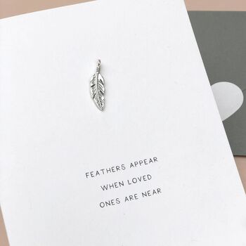 ‘Feathers Appear When Loved Ones Are Near’ Card, 4 of 7