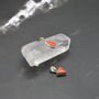 Red Coral Silver Pendant Necklace: Dainty Gemstone, thumbnail 5 of 6