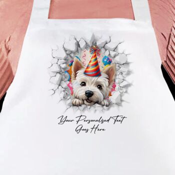 Personalised West Highland Terrier Birthday Break Through, 3 of 8