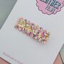 Multicoloured Glitter Resin Hair Clip / Festival Hair Clip / Summer Holiday Accessory, thumbnail 3 of 4