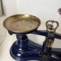 Navy Blue Vintage Salter No.56 Kitchen Scales, thumbnail 4 of 7