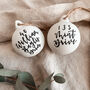 Personalised Calligraphy Christmas Bauble, thumbnail 4 of 9