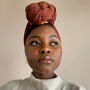 Medium Weight Satin Lined Loose Headwrap, thumbnail 4 of 5