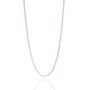 Plain Belcher Chain Necklace 18ct Rose Gold Vermeil, thumbnail 2 of 3