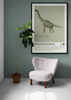 Dinosaurs Gallery Wall Art Prints Set Of Seven, 3 of 8