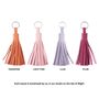 Handmade Leather Bag Tassel Keyring, thumbnail 10 of 10