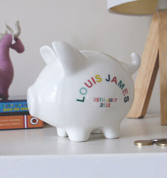 Personalised Piggy Bank, 6 of 8