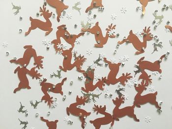Black Copper Reindeer Christmas Table Confetti, 3 of 4