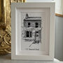 Personalised Framed Line Drawing Of A House, thumbnail 1 of 2