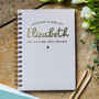 Personalised Bride To Be Gold Foil Wedding Notebook, thumbnail 3 of 9