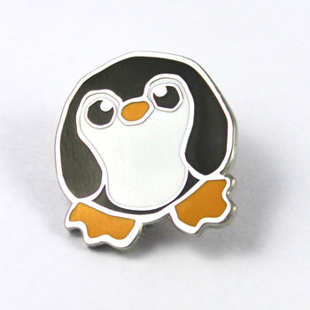 Penguin Enamel Pin Badge, 4 of 12