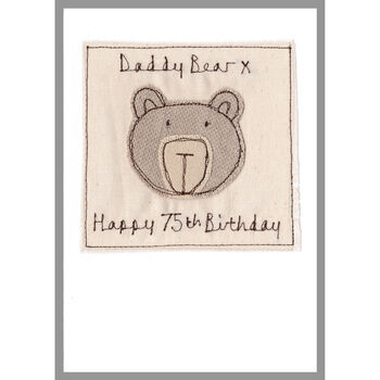 Personalised Bear Birthday Card For Him, 8 of 12