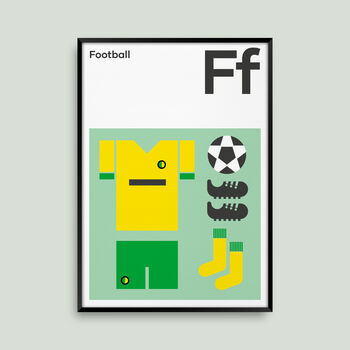 Football Kit Posters And Prints, Graphic Wall Art, 2 of 6