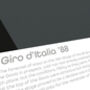 Giro 88 Cycling Poster Print, thumbnail 4 of 5